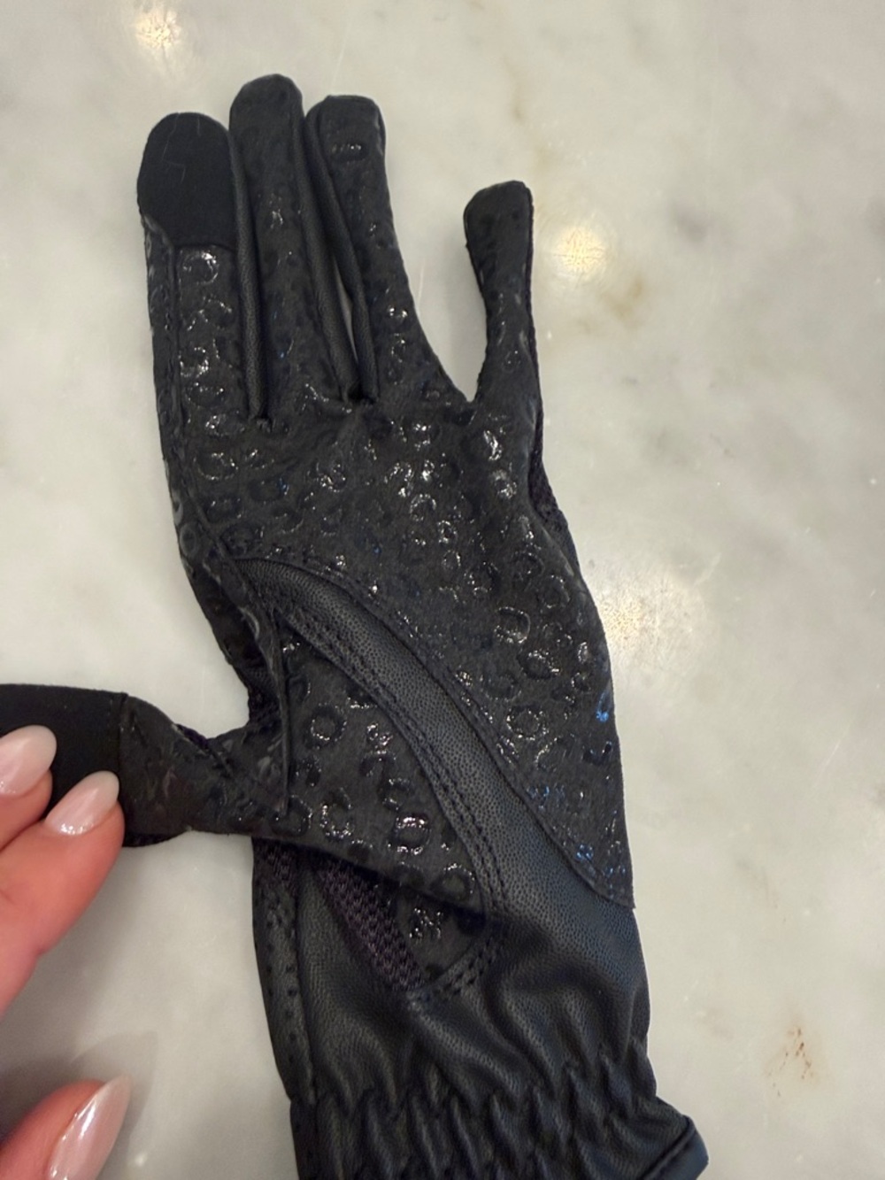 Pomme equestrian riding gloves 6.5 - Picture 3 of 4